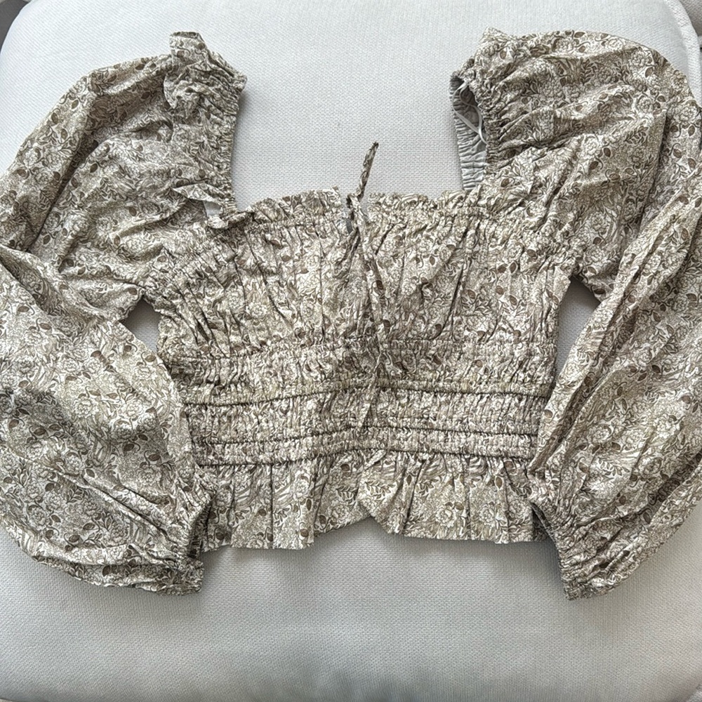 Smocked top. Size small